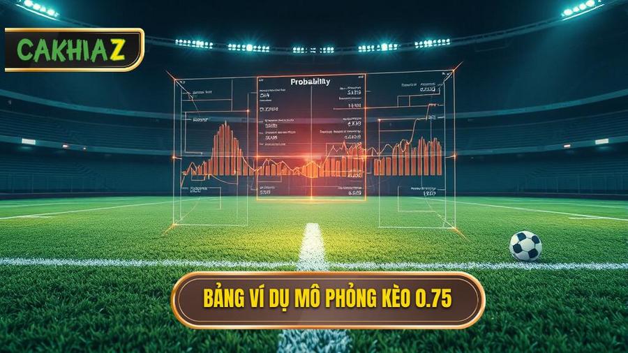 Bảng mô phỏng ví dụ thực tế kèo 0.75