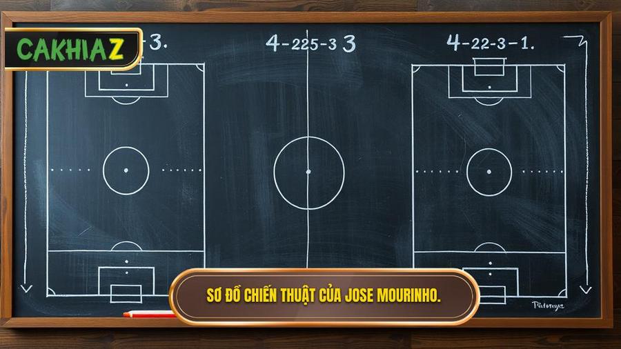 Sơ đồ chiến thuật Jose Mourinho qua các thời kỳ