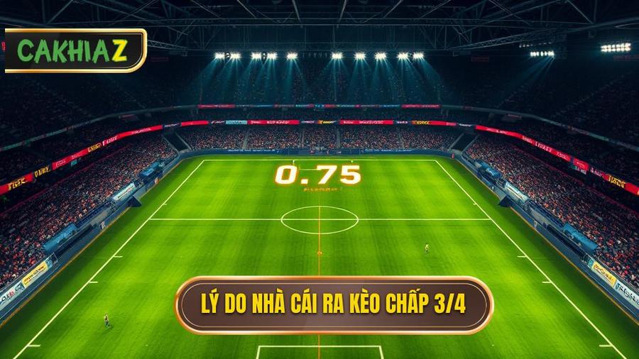 Tại sao nhà cái lại ra kèo chấp 3/4 (0.75)?