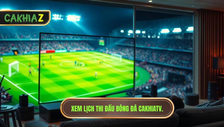 1. Xem lịch thi đấu bóng đá CakhiaTV.